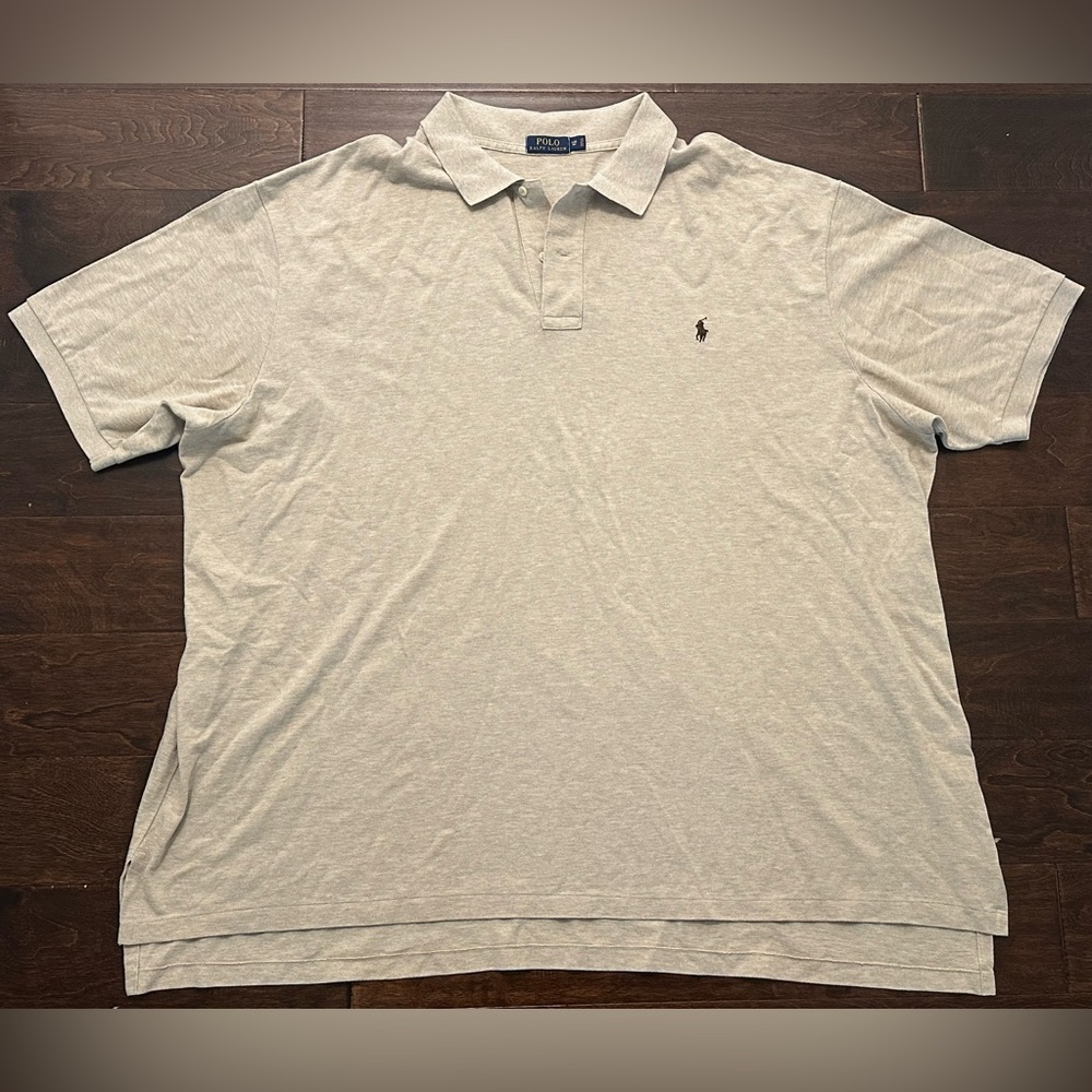 Men’s Polo Ralph Lauren Brown Logo Short Sleeve Polo Shirt - Size 5XB Big